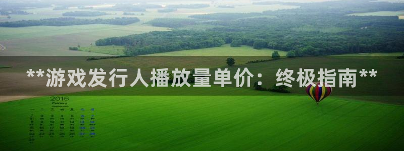 新城平台登录密码忘了：**游戏发行人播放量单价：终极指南**