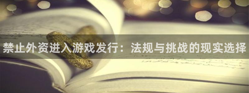 新城平台代理电话：禁止外资进入游戏发行：法规与挑战的现实选择